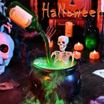 19.5/25cm Halloween Black Witch Bowl Magic Float Bottle And Diffuser Horror House Decoration For Halloween Party Scary Props