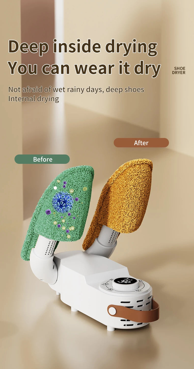Xiaomi Electric Shoe Dryer UV Deodorizing Sterilizing Shoe Dryer Intelligent Time Dryer Home Quick Drying Shoe Warmer Heater