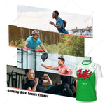 Exclusive design Wales Flag Grain 3D Printed Men For Running Bike Soccer Tennis Fitness Sports tshirt Mesh Fans Short T-shirt