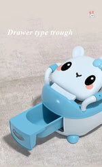 Children's Potty 1-6 Years Old Upgraded Cute Rabbit Baby Toilet Seat Baby Potty Portable Stool Boys & Girls Safe Trainer Seat WC