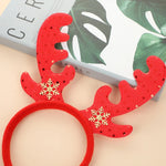 Christmas Headbands for Adults Children Deer Antlers Elk Hair Accessories Festive Atmosphere Party Decorations Props Headbands