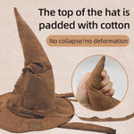 Halloween Witch Hat Cosplay Costume Hat Props Anime Game Film and Television Surrounding Branch School Magic Tree Hat