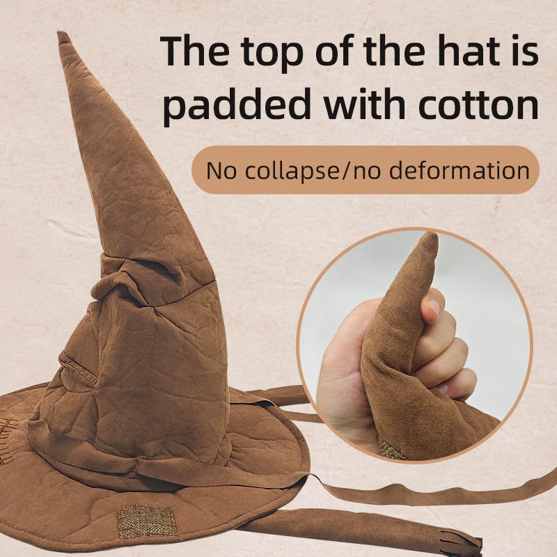 Halloween Witch Hat Cosplay Costume Hat Props Anime Game Film and Television Surrounding Branch School Magic Tree Hat