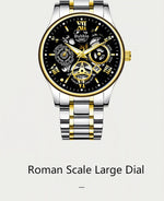 Watch For Men Trendy High end Light Luxury Versatile Quartz Watches Glow Waterproof Roman Hollow Male's Clock Watch UTHAI L93