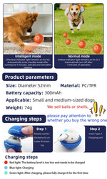 New Smart Pet Toy Ball Electric Interactive Game Automatic  Jumping Rolling Ball Rechargeable Moving Puppy Cat Entertainment Toy