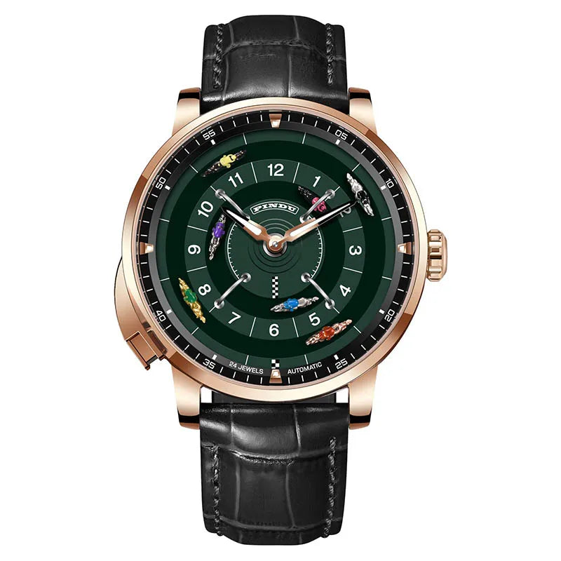 Pindu Horse Gambling Series Men's Full Automatic Mechanical Watch European Racing Roulette Entertainment Design Party Watch
