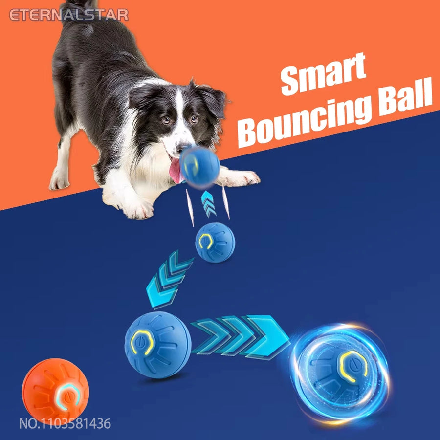 New Smart Pet Toy Ball Electric Interactive Game Automatic  Jumping Rolling Ball Rechargeable Moving Puppy Cat Entertainment Toy