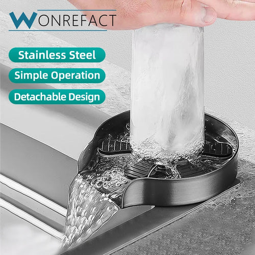 Kitchen Sink Glass Rinser Faucet Cup Rinser for Kitchen Sinks Bottle Washer Kitchen Sink Accessories Stainless Steel