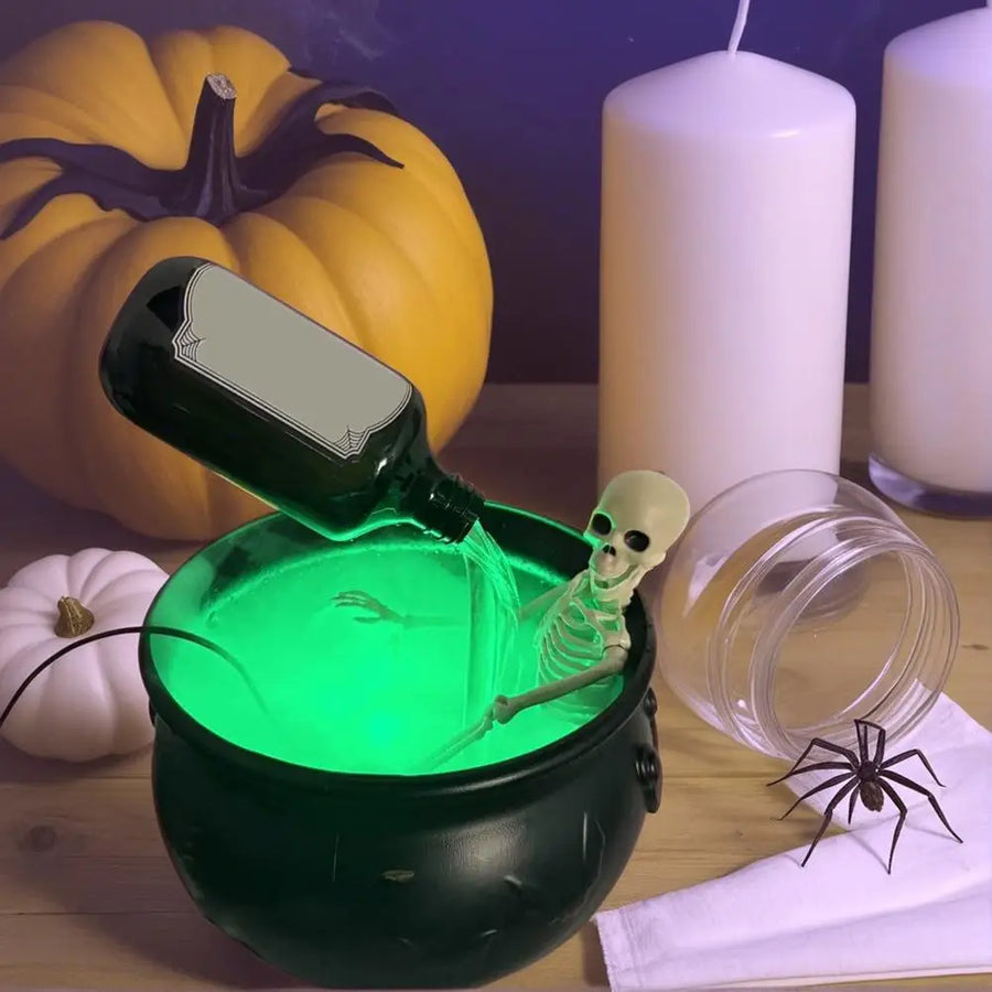 19.5/25cm Halloween Black Witch Bowl Magic Float Bottle And Diffuser Horror House Decoration For Halloween Party Scary Props
