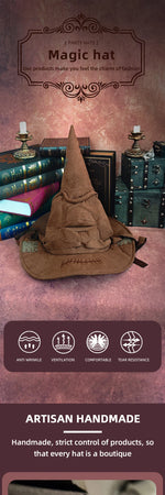 Halloween Witch Hat Cosplay Costume Hat Props Anime Game Film and Television Surrounding Branch School Magic Tree Hat