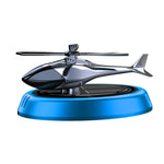 Solar Rotating Helicopter Solar Aromatherapy Car Air Freshener Alloy+ABS Wooden Aromatherapy Car Aromatherapy