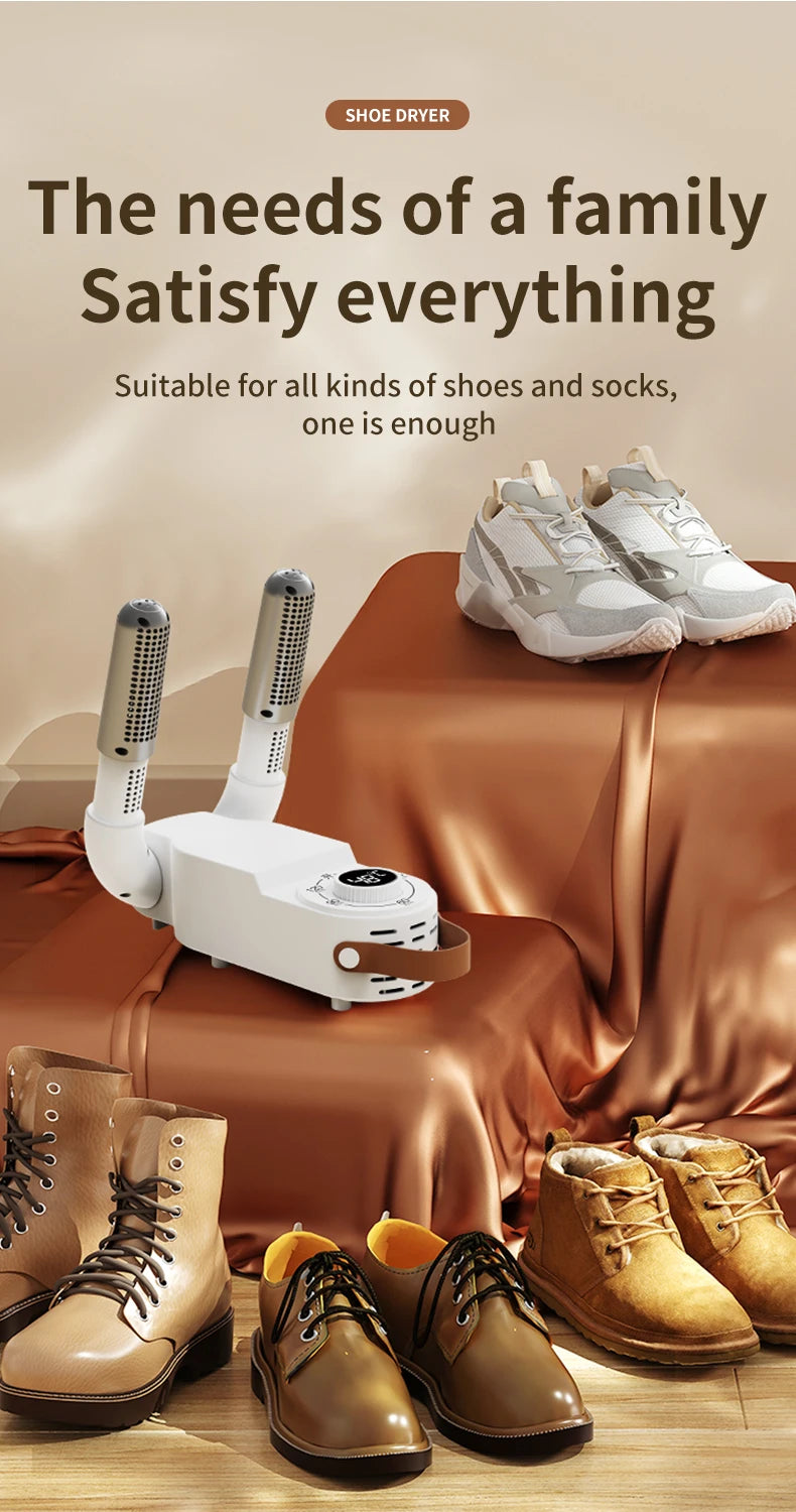 Xiaomi Electric Shoe Dryer UV Deodorizing Sterilizing Shoe Dryer Intelligent Time Dryer Home Quick Drying Shoe Warmer Heater