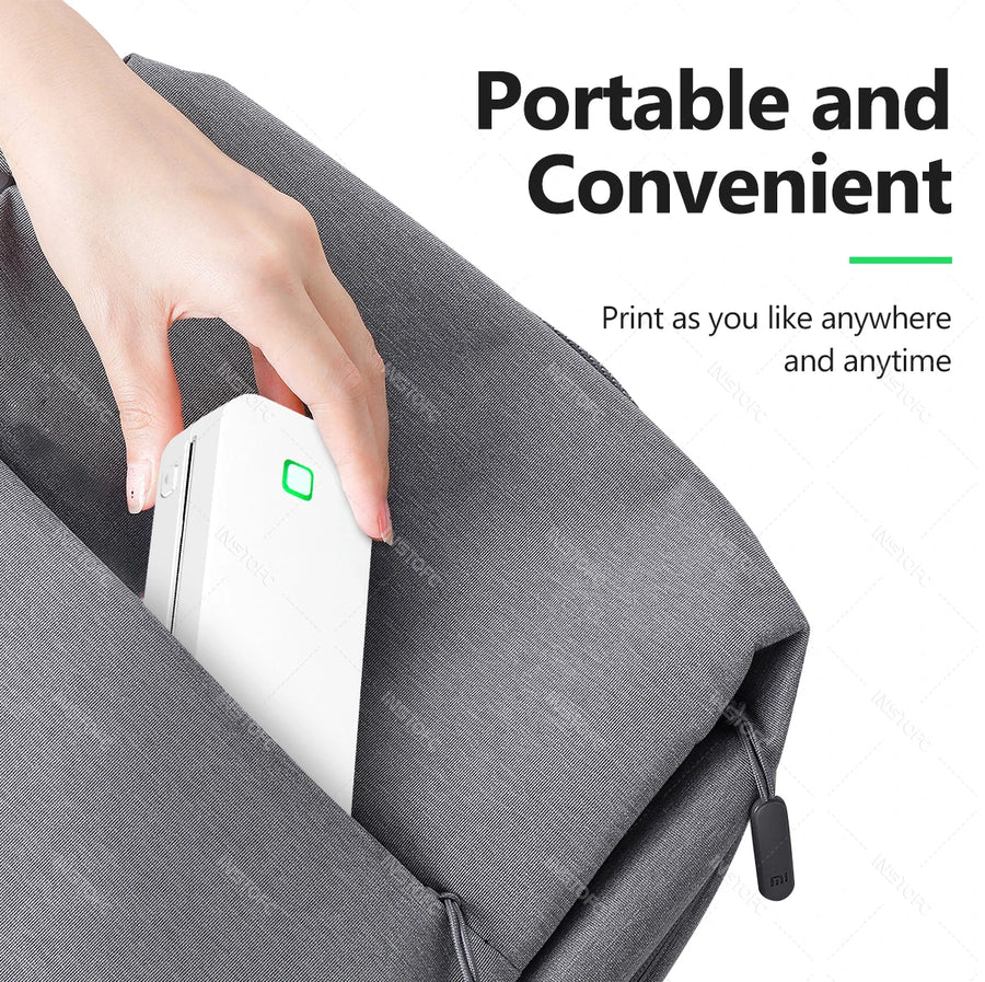 Inkless A4 Portable Thermal Printer Supports A40 Thermal Paper Bluetooth Wireless Mobile Travel Printers for Car & Office Use