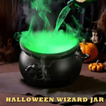 Halloween WitchCauldron with LED Light & Fog Mist Maker  Skeleton Decor for Spooky Hocus Pocus Party, Home, Halloween Party