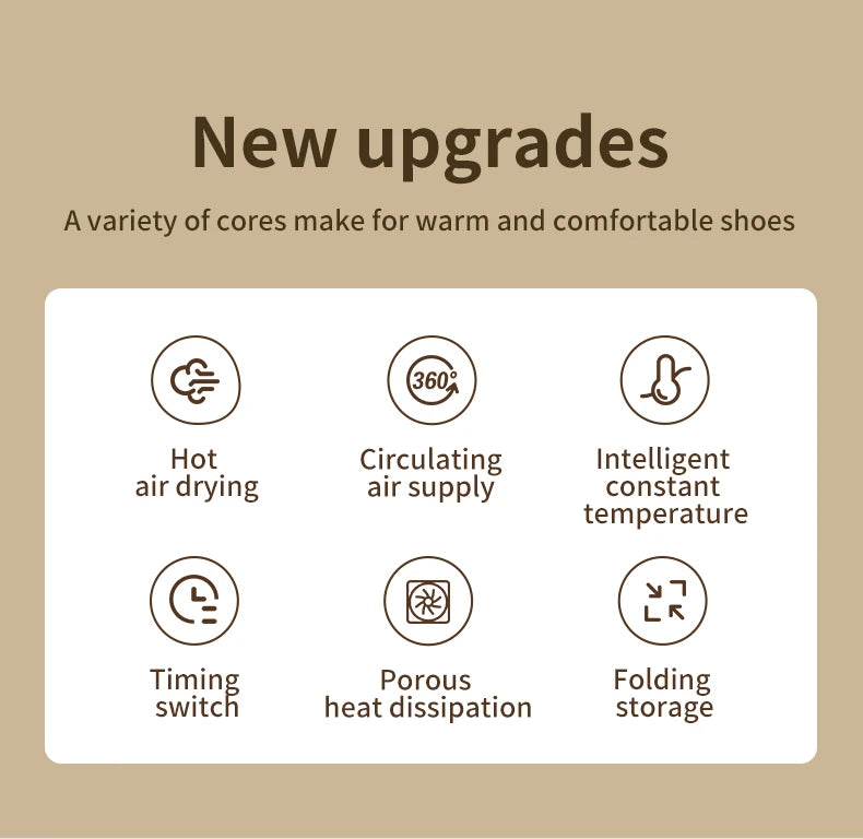 Xiaomi Electric Shoe Dryer UV Deodorizing Sterilizing Shoe Dryer Intelligent Time Dryer Home Quick Drying Shoe Warmer Heater