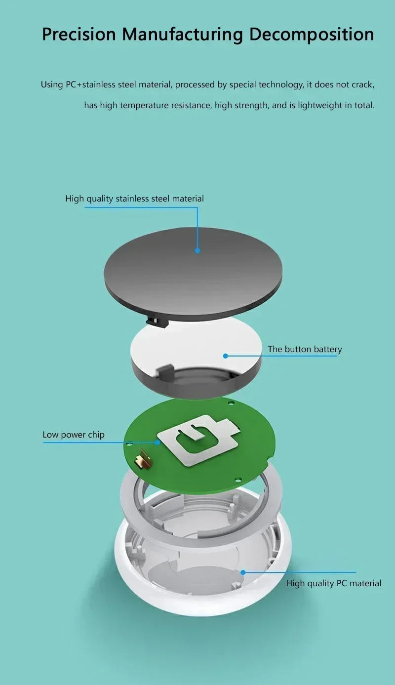 OPPO Smart Airtag Bluetooth 5.3 GPS Tracker Work with Android iOS System Air Tag Tracker Mini Locator Kids Bag Key Wall Finder