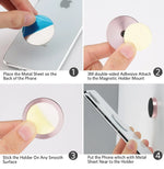 Magnetic Car Phone Holder Universal Car Phone Stand for iPhone Xiaomi Huawei Samsung Dashboard Wall Mounted Car Magnet Sticker