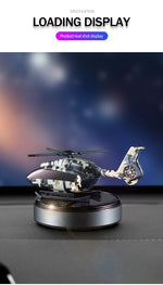 Car Solar Powered Rotation Helicopter Airplane Air Freshener Solar Helicopter Interior Perfume Trim Diffuser Rotary Aromatherapy
