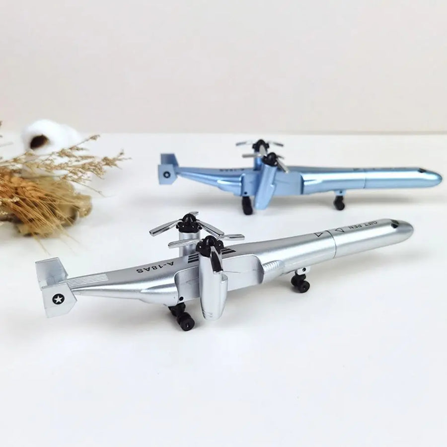 Creative Aircraft Airplane Gel Pen Funny Fashion Deformation Toy Foldable Rleaxing Ballpoint Pen Stationery