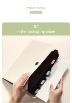 Three Colors Horizontal A4 Folder Students Office Business Trip Multi-layer Large Capacity 5/8/13 Layers Storage Organ Bag