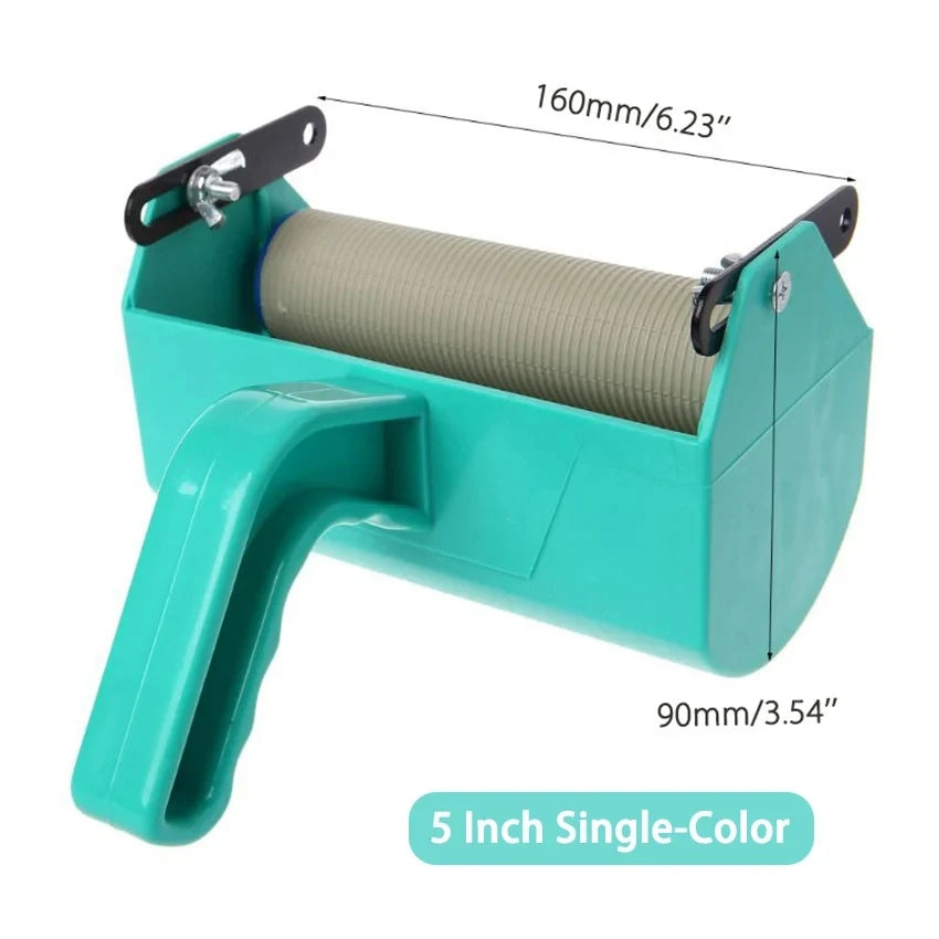 DIY Wall Decoration Tools - 5 Inch Handle Grip Applicator Plus 5" Wall Pattern Painting Roller Painting Tools Wall Paint