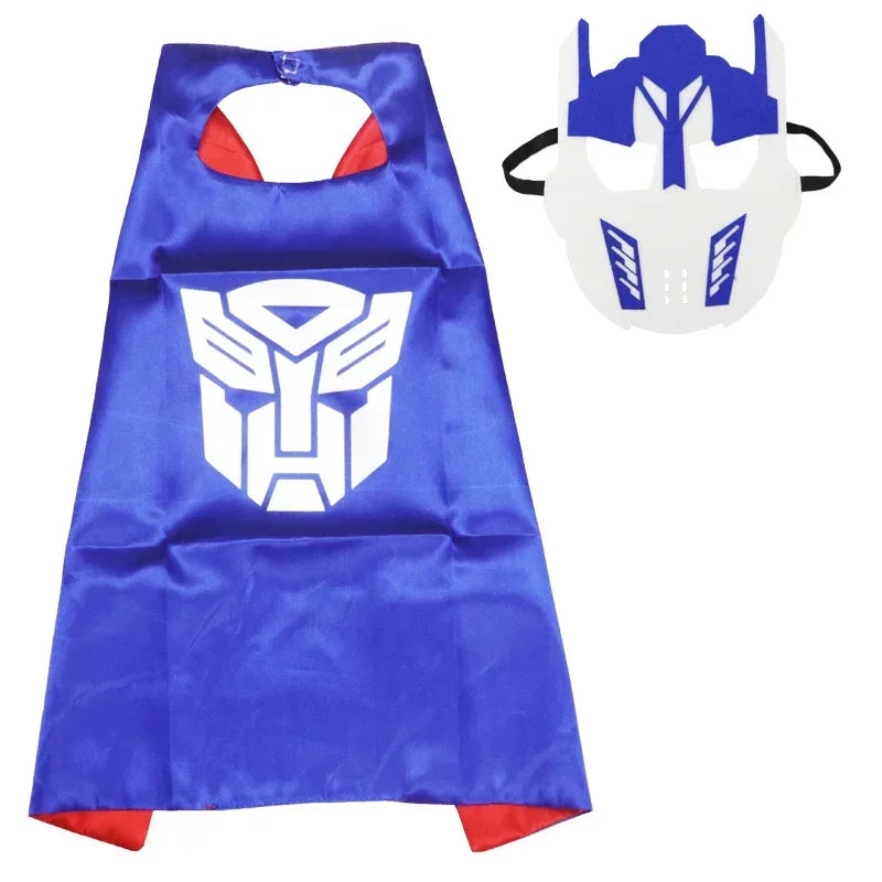 Disney Marvel Masquerade Mask Cape Cloak Anime Spider Man Batman Cloak Action Figure Marvel Toys Cosplay Child Xmas Party Gifts