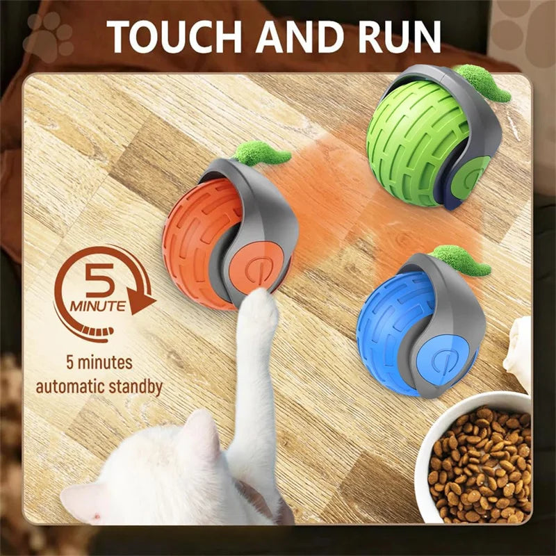 Smart Cat Toys Balls Automatic Interactive Pet Electric Rolling Teaser USB Rechargeable Kitty Moving Bouncing ball Mouse Car toy