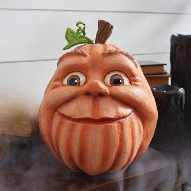 Home Halloween Atmosphere Fun Pumpkin Outdoor Decoration Ghost Party Pumpkin Six Monsters Resin Crafts Ugly Cute Ornaments New
