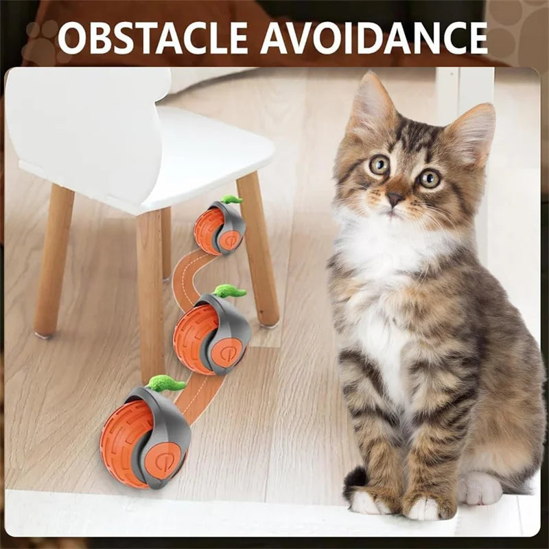 Smart Cat Toys Balls Automatic Interactive Pet Electric Rolling Teaser USB Rechargeable Kitty Moving Bouncing ball Mouse Car toy