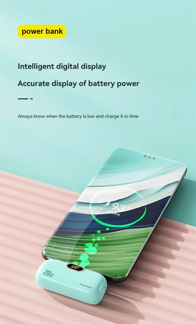 OnePlus 300000mAh Wireless CCC Certification Power Bank Capsule Mobile Power Supply Emergency Fast Charging External Battery