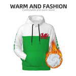 2025 Wales Flag Warm Soft 3D Fleece Hoodie Polyester With Pocket Men Women Sweatshirt Unisex Casual Pullover Hoodies