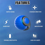 Smart Cat Toys Balls Automatic Interactive Pet Electric Rolling Teaser USB Rechargeable Kitty Moving Bouncing ball Mouse Car toy
