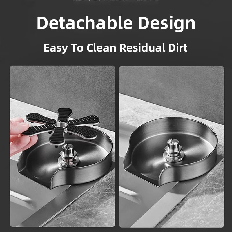 Kitchen Sink Glass Rinser Faucet Cup Rinser for Kitchen Sinks Bottle Washer Kitchen Sink Accessories Stainless Steel