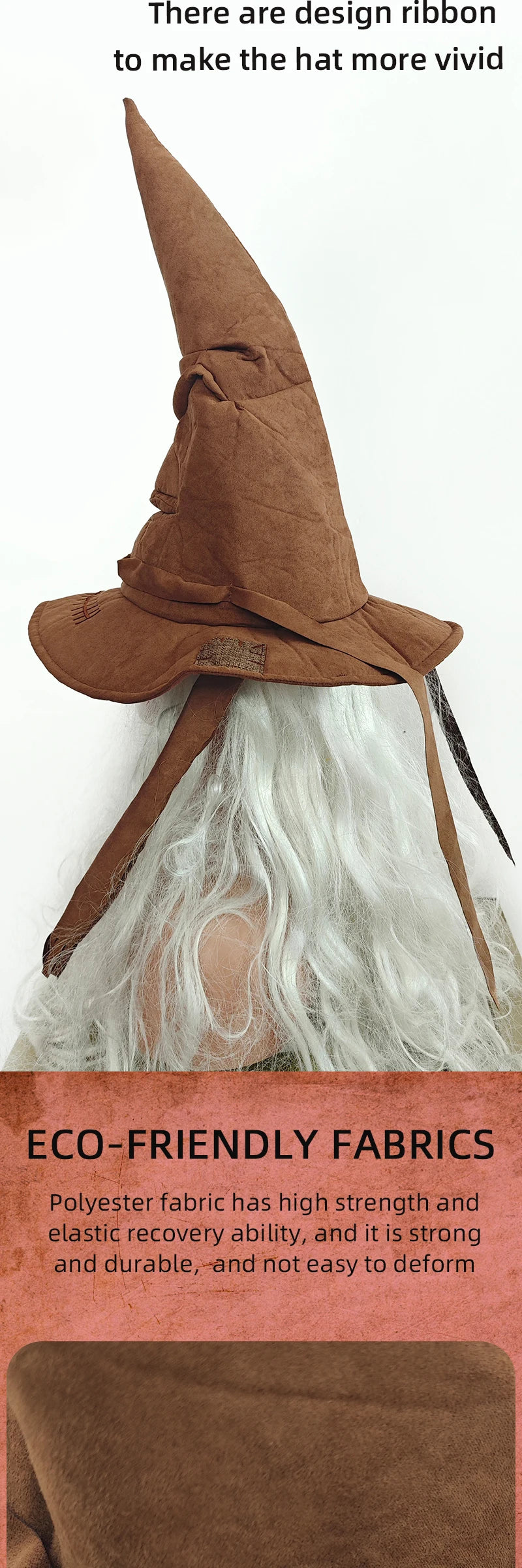 Halloween Witch Hat Cosplay Costume Hat Props Anime Game Film and Television Surrounding Branch School Magic Tree Hat