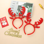 Christmas Headbands for Adults Children Deer Antlers Elk Hair Accessories Festive Atmosphere Party Decorations Props Headbands