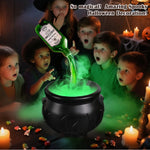 Halloween WitchCauldron with LED Light & Fog Mist Maker  Skeleton Decor for Spooky Hocus Pocus Party, Home, Halloween Party