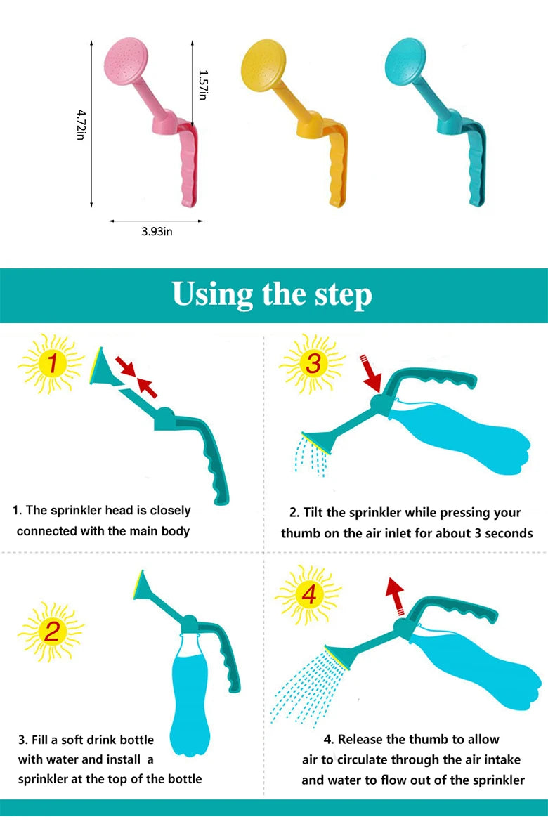 Gardening Plant Watering Handheld dual-purpose water spray Bottle Water Can Top Waterers Shower Seedling Irrigation