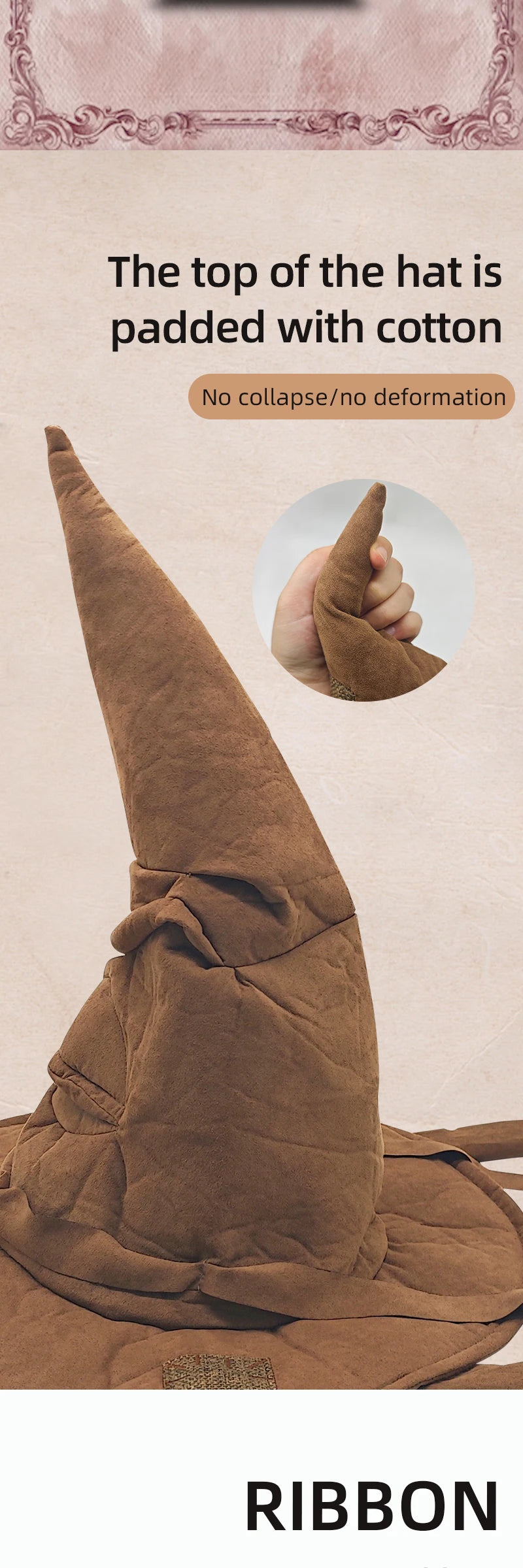Halloween Witch Hat Cosplay Costume Hat Props Anime Game Film and Television Surrounding Branch School Magic Tree Hat