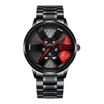 Fashion Wheel Design Men Watch Unique Trend Steel Racing Brake Calipers Quartz Watches For Man Gifts Hot Sale