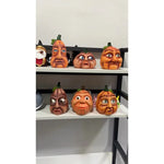 Home Halloween Atmosphere Fun Pumpkin Outdoor Decoration Ghost Party Pumpkin Six Monsters Resin Crafts Ugly Cute Ornaments New
