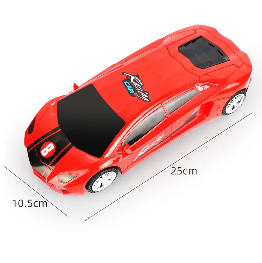 Electric Dancing Deformation Rotating Universal Police Toy Car Child Kid Girl Car Christmas Birthday Gift