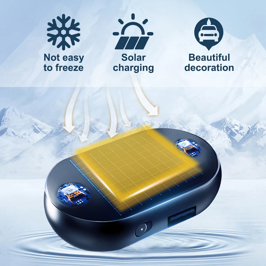 1-10pcs Car Window Glass Anti-ice Snow Remover Solar/USB Antifreeze Snow Removal Instrument Winter Deicing Device Car Defroster