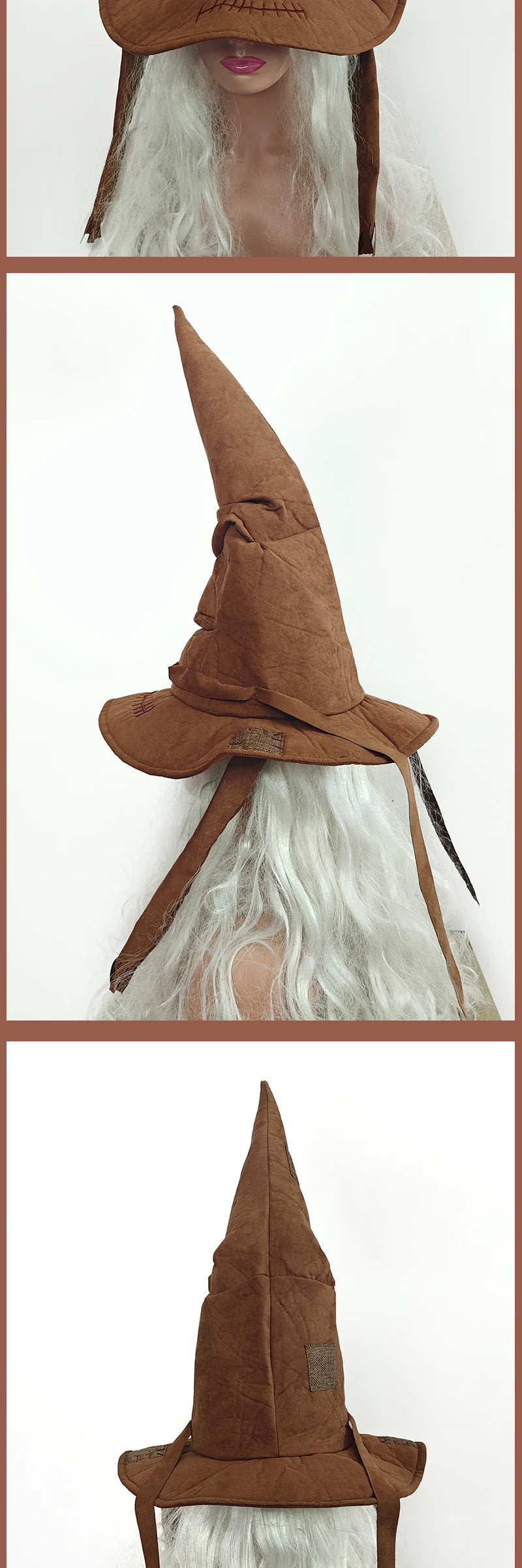 Halloween Witch Hat Cosplay Costume Hat Props Anime Game Film and Television Surrounding Branch School Magic Tree Hat