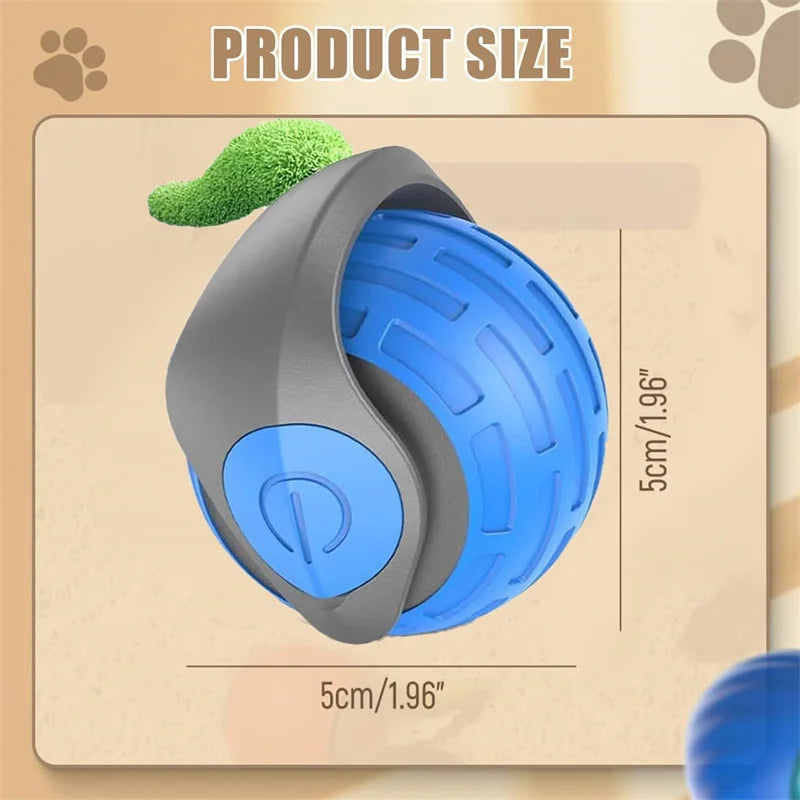 Smart Cat Toys Balls Automatic Interactive Pet Electric Rolling Teaser USB Rechargeable Kitty Moving Bouncing ball Mouse Car toy