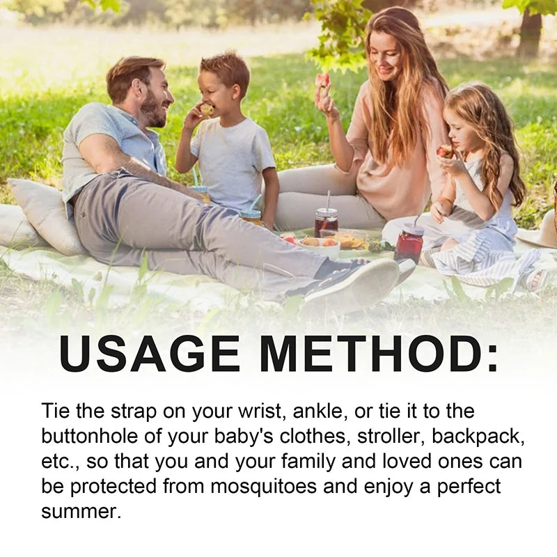 ‌Xiaomi Wearable Mosquito Repellent Unisex Wristband Physical & Ultrasonic Non-Chemical For Home & Outdoor Includes 2 Batteries