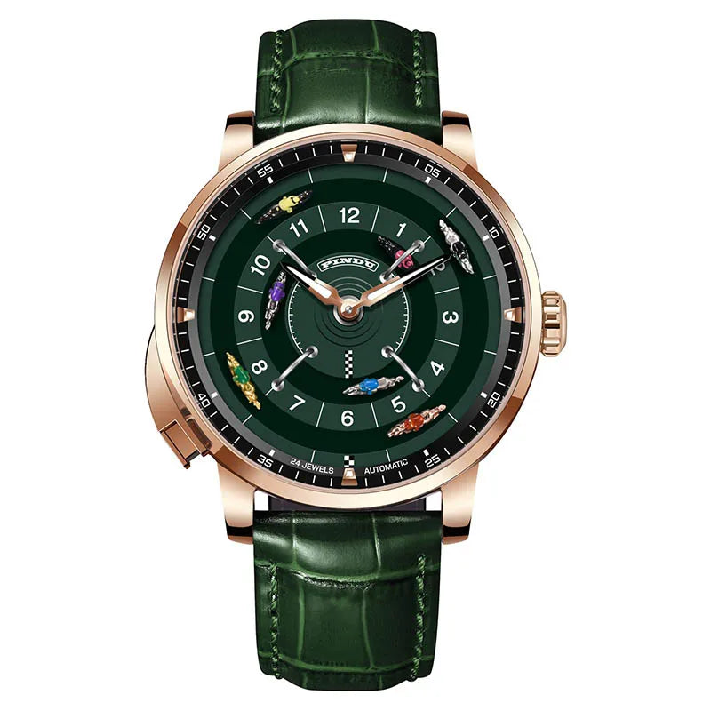 Pindu Horse Gambling Series Men's Full Automatic Mechanical Watch European Racing Roulette Entertainment Design Party Watch