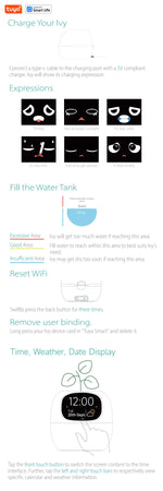 Tuya Ivy Smart Planter,Endless Fun Over 49 Rich Expressions,7 smart sensors,AI Chips Make Raising Plants Easy and Fun