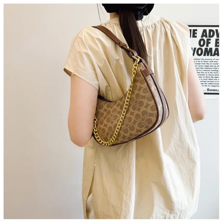 Classic Elegant Handbags For Ladies, Leather Tote Bag By Famous Designer, Women's Shoulder Bag Luxury Brand