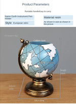 Pen holder literary retro desktop living room multifunctional pen holder student gift decoration European pen holder ornaments