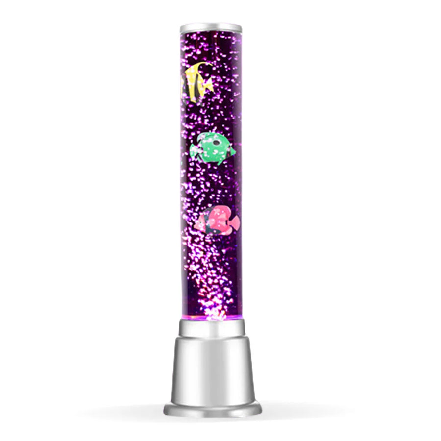 LED Bubble Tube Light Color Changing Artificial Fish Tank Lamp Fake Aquarium Lamp for Home Desk Bedroom